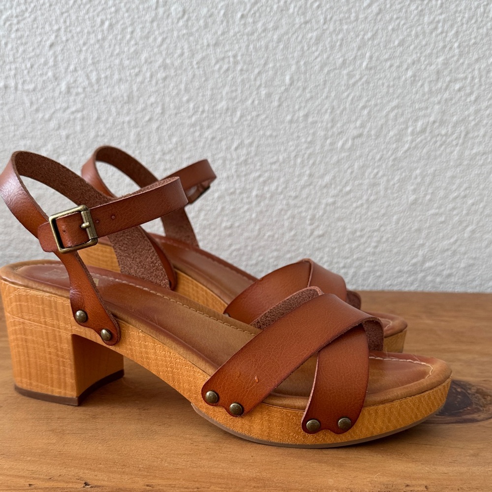 MIA Tan Leather Women's Sandals
